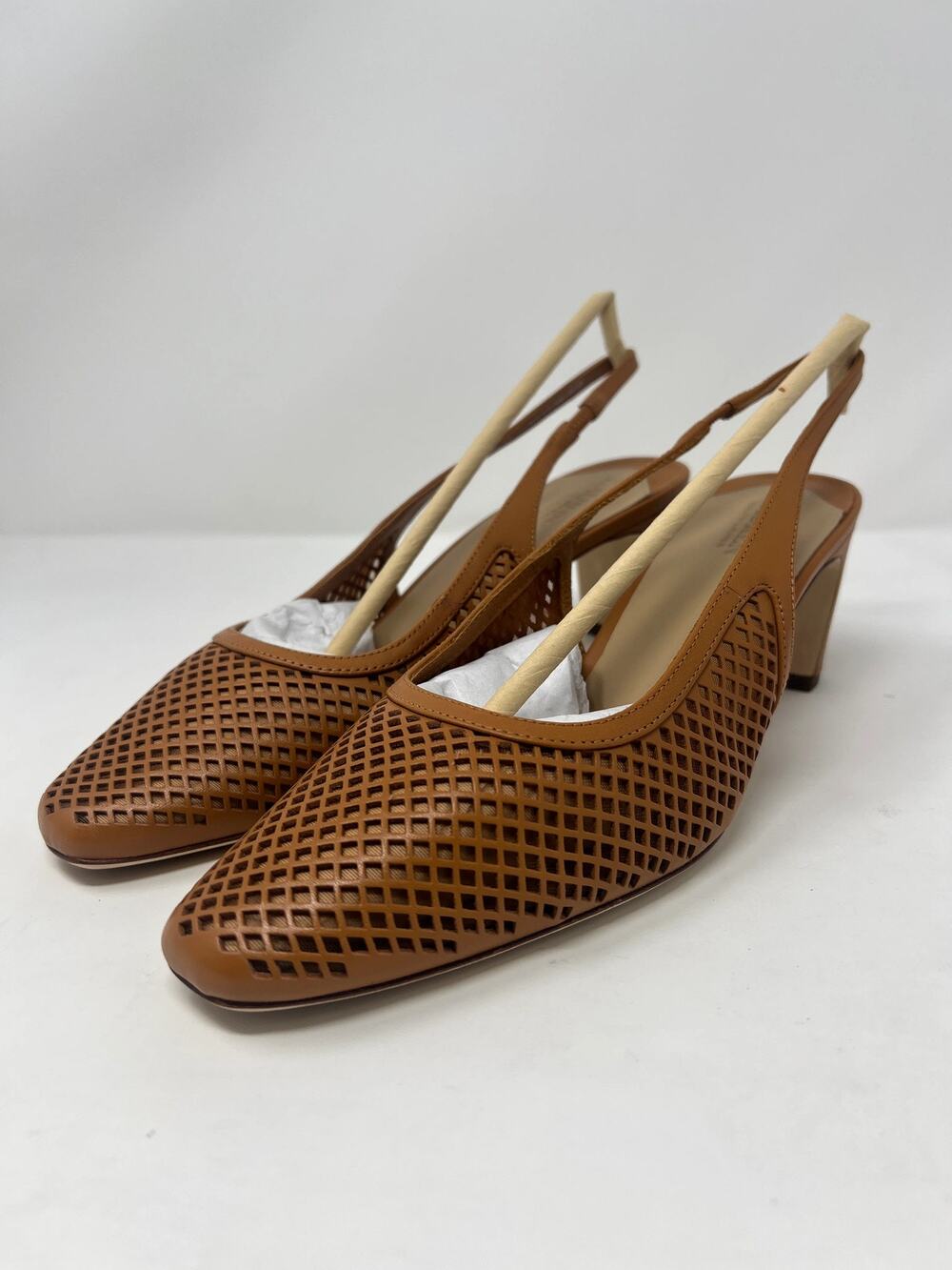 Lauren Ralph Lauren Women's 9B Caramel Brown Slingback Heels